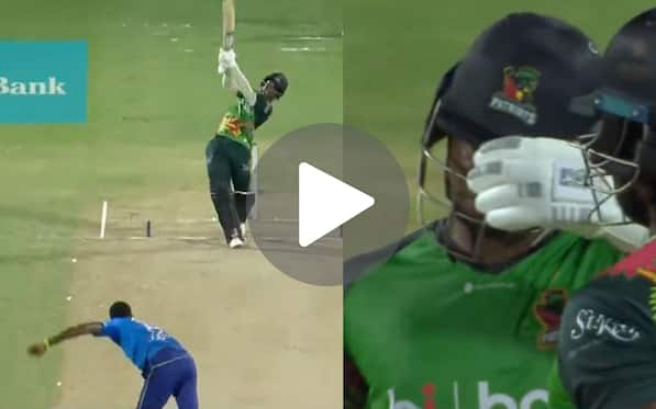 [Watch] Lewis Slaps Alzarri Joseph For A Six To Bring Up His Fifty In Style In CPL 2024